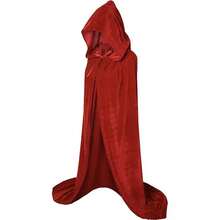 1pc Halloween Hooded Cape, Witch Costume Accessory, Halloween Decoration, Demon, Vampire And Fairy Costume, Halloween Cosplay Performance Prop, Gothic Style Outfit, Suitable For Carnival, Costume Party, Christmas Party And Dance Performance - Multicolor - View 4