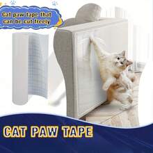 Self Adhesive Transparent PVC Cat Scratch Protection Film Furniture Scratch Proof Shield Tape For Sofa Armrest Door Wall Pet Proof Damage Prevention Home Decor Essential Furniture Care Solution Pet Owner Must Have - 20*100cm - View 11