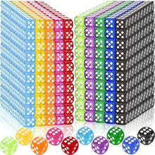 50 Colorful Dice, Six-Sided Dice, Suitable For Board Games, 14mm Bulk Dice, Ideal For Parties, Board Games (Color Random) - 1 - View 5