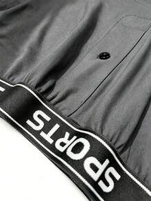 Random 2pcs Men's Long Boxer Briefs, Polyester Fabric, Soft & Comfortable, Suitable For Casual Home Wear, Men's Gift - Multicolor - View 9