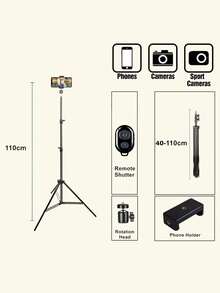 Photography Tripod Light Stands With 1/4 Screw Head Adjustable Light Stand Photo Tripod For Phone Ring Light Photo Studio - View 6