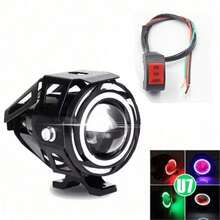 1pc Motorcycle Fog Lights With Switch, 12V/24V 7.62cm Halo Auxiliary Light For ATV Scooter Trucks Exploratory Lights For Moto Pair Multicolored - U7 - View 13