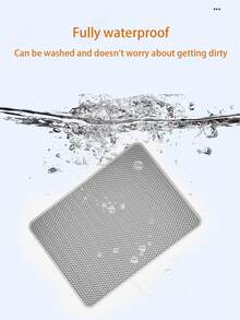 Cat Litter Mat, 22x30 Inch Extra Large & Extra Long Double Layer Litter Box Mat, EVA Non-Slip, Waterproof & Urine-Proof Litter Collection Mat, Easy To Clean & Anti-Scatter (Available In Multiple Sizes And Colors) - Multicolor - View 6