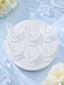 Set 2 Buah Dekorasi Gigi Transparan yang Indah, Perhiasan Gigi Unisex Serbaguna yang Dipersonalisasi, Aksesori Fashion untuk Pemakaian Sehari-hari, Pesta, Liburan, dan Cosplay - MultiWarna - View 9