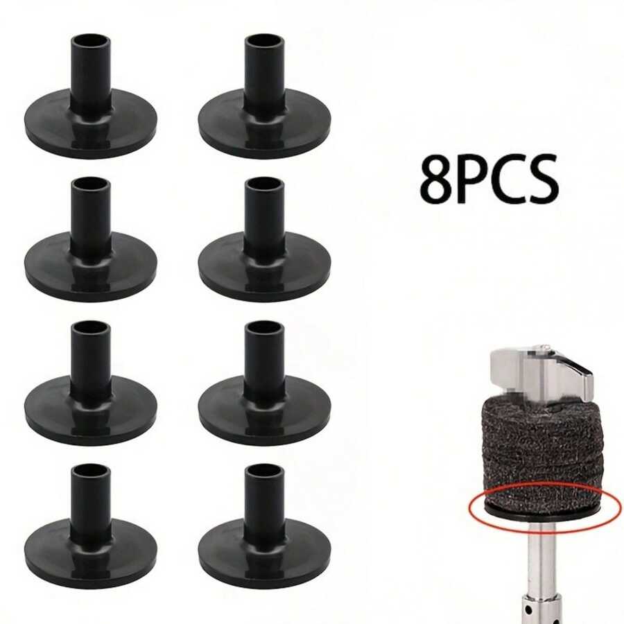8pcs Plastic Cymbal Stand Felt Washers, Musical Instrument Care Rack, Drum Cymbal Sleeve, Replacement Cymbal Stand Sleeve - Multicolor - View 1