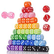 50 Colorful Dice, Six-Sided Dice, Suitable For Board Games, 14mm Bulk Dice, Ideal For Parties, Board Games (Color Random) - 1 - View 10
