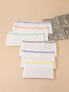 10pcs/Pack CARER Mesh C-Section Recovery Underwear, Elastic Care Shorts, High Waist Disposable Maternity Panties - White - View 11