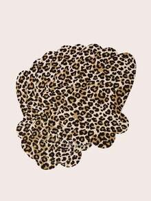 Lignisse 10 st leopardmönstrade lyftande bröstvårtsskydd, osynliga självhäftande bröstkronbladsstickers, återanvändbara silikonpasties för rygglös djup V-festklänning - Multifärgad - Visa 4