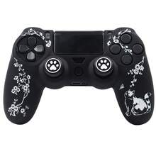 RALAN 1pc 4 Controller Cover, "Cat In Flowers" Pattern, Includes 1 Controller Skin And 2 Custom Joystick Caps - Multicolor - View 17
