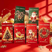 6入聖誕創意紅包封套 MERRY CHRISTMAS 節日祝福卡 派對聚會禮物紅包袋 聖誕裝飾紅包封套 聖誕老人、馴鹿、聖誕樹、糖果棒圖案 節日祝福卡 派對禮物紅包袋 適用於聖誕節、生日、平安夜、新年 - 彩色 - 查看 5