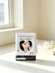 1pc Heart-Shaped Ins Style Bow Cat 1-Pocket Card Album With Snap Button, 3-Inch Photo Album, Idol Photocard Storage Book, Sticker Storage, Nail Art Sticker Storage, Multi-Purpose - 32 Images - View 3