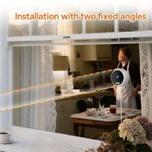 Kamera Keamanan Rumah JOOAN 3MP CAM720 APP 5G Bluetooth WiFi AP Berbagai Metode Pemasangan Zoom Elektronik Tahan Air IPX6 Penglihatan Malam Warna Penuh Pemantauan Dalam/Luar Ruangan, Mendukung Kartu SD dan Penyimpanan Cloud - Hitam dan Putih - View 5