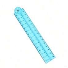 1Pc/2Pcs 30cm Colorful Transparent Foldable Flexible Plastic Ruler, Bendable Straight Ruler With Clear Scale, Multipurpose Drawing Tool, For Sketching Drafting Homework Office Work, Back To School Stationery Gift - Multicolor - View 11