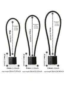1pc Universal Soft Steel Cable Lock, Helmet Lock, Luggage Lock, Suitable For Dorm, Warehouse, Iron Gate, Gym, Storage Cabinet, Suitcase, Toolbox, Rust-Proof And Waterproof Padlock - Multicolor - View 4
