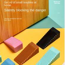 No-Drill Windproof Door Stopper Creative Door Wedge, Home Anti-Pinch Door Card, Non-Slip Stable Room Door Fixed Anti-Collision Door Blocker - No-drill - View 6