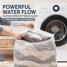 Reusable Zippered Mesh Laundry Bag, Multi-Size Wash Bag, Suitable For Underwear, Sweaters And Clothing, Durable Clothing Protection, Suitable For Washing Machine And Travel - View 5