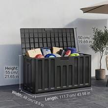Outdoor Storage Box, Cabinet, And Shelf - 1pc-extra Large Capacity - View 9