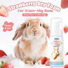 Waterless Strawberry Scented Rabbit Shampoo Foam - Quick Drying Deodorizing For Small Animals, Rabbits - 1PC - View 7