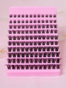 200pcs W02 Hot Melt DIY 8-16mm Cross Natural Dense Cluster Eyelash Extensions For Professional Lash Artist - View 5