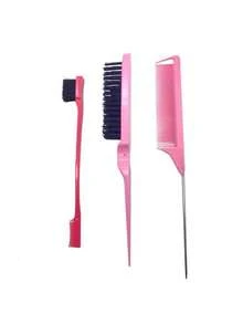Comb Set, Includes Styling Comb And Rat Tail Comb; Suitable For African Hair Texture As Well As Wet, Dry, Oily, Coarse Or Long Hair. Easily Detangles Curly Hair, Especially Suitable For 3A To 4C African American Hair Types. - Multicolor - View 12