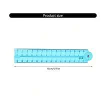 1Pc/2Pcs 30cm Colorful Transparent Foldable Flexible Plastic Ruler, Bendable Straight Ruler With Clear Scale, Multipurpose Drawing Tool, For Sketching Drafting Homework Office Work, Back To School Stationery Gift - Multicolor - View 7