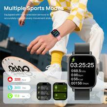 ZhiKexing Unisex Smart Sports Watch With 1.83-Inch HD Display, Wireless Calling, Multiple Sports Modes, Music Playback, Weather Forecast And More, Suitable As Gift For Friends And Couples, Compatible With Android And IOS - View 3