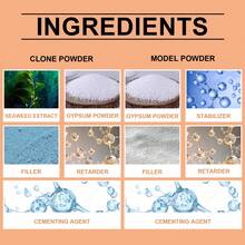 3D Plaster Model Kit Hand Mold Powder Clone Powder 3D Hand Mold Making Model Powder Plaster Hand Mold, Various DIY Processes Suitable For Home, This Heartfelt Handmade Sculpture Kit Is Suitable For All Ages! And Can Increase Affection, Gifts For Family And Friends, Back To School Gifts, Christmas Gifts - A - View 4