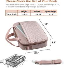 Bible & Book Storage Bags - Quilted Pink - View 6