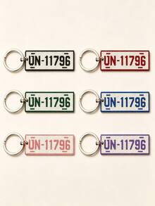 Ayotu Personalized Perler Bead Keychain - Customized License Plate Design (Letters/Numbers/Patterns) Pixel Bead Style Key Ring - Ideal Gift For Driving Enthusiasts, Birthday, Anniversary, Christmas, Valentine's Day, Elegant Car Key And Bag Charm, Anniversary Gift - Multicolor - View 3