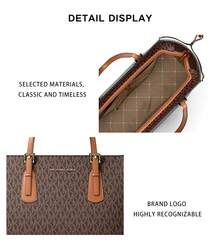 Michael Kors Voyager 印花女款單肩手提包 35R6GV6T7B 棕色 - 棕色35R6GV6T7B BROWN - 查看 7