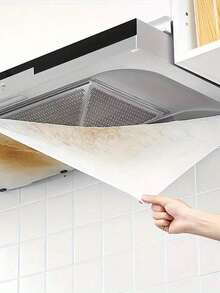 Disposable High-Efficiency Oil-Absorbing Smoke-Free Kitchen Range Hood Filter Paper, Universal Size, With Durable Adhesive Backing Protective Film - Multicolor - View 4