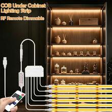 Acosh Neon 1-6pcs 5V Smart COB LED Light Strip, USB Dimmable LED Light Strip 320LED, Suitable For Wall Kitchen Cabinet, Self-Adhesive Light - Warm White - View 12
