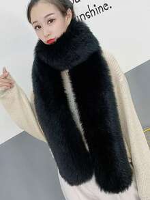 3 Piecesimitation Fox Fur Warm Scarf Sleeve Set, Suitable For Winter, Autumn, Wedding Event, Holiday Beach Date, Valentine's Day Gift,Halloween - Multicolor - View 7