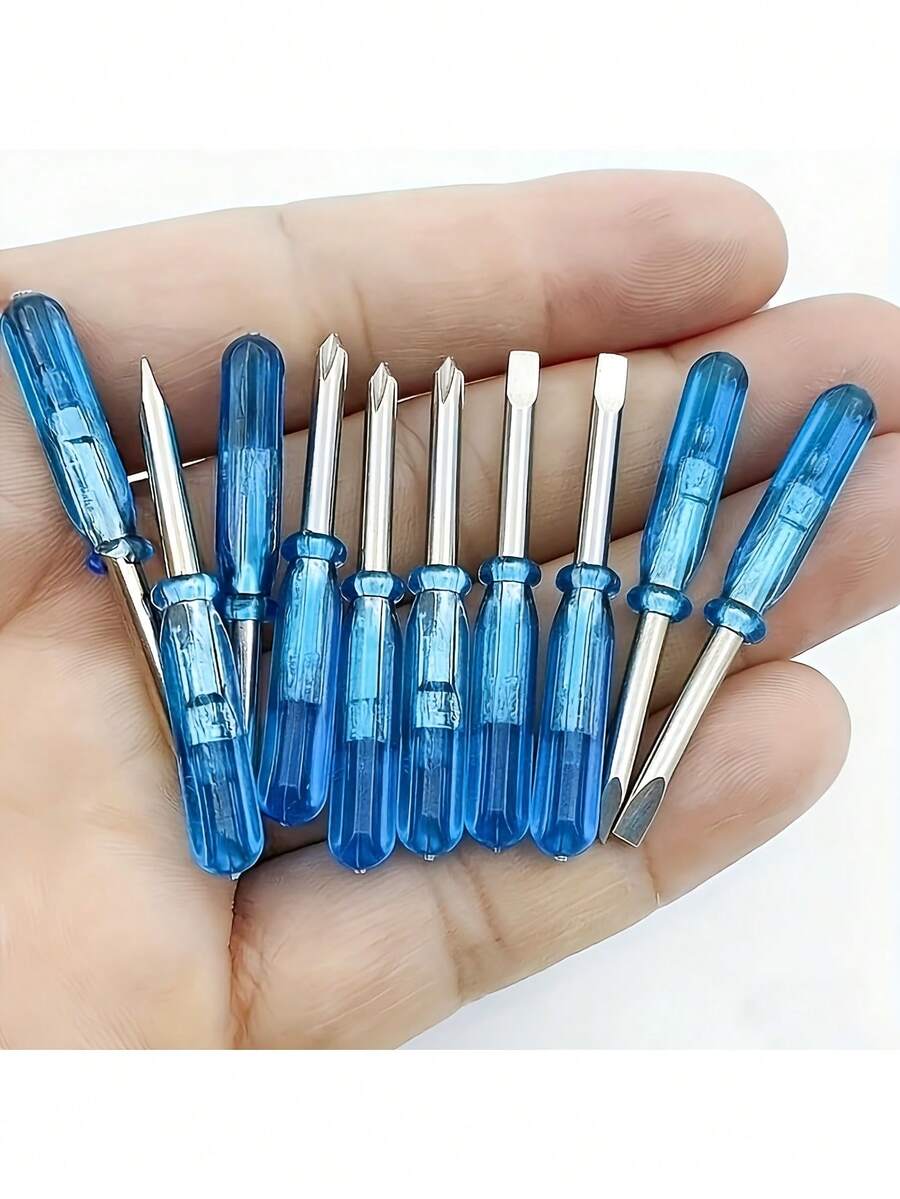 20-In-1 Mini Screwdriver Set (10 Flathead, 10 Suitable For Toy Repair And DIY - Includes 2mm Micro Flathead And Screwdrivers, Designed For Hobbyists And Craft Practice (No Electricity Required) - Multicolor - View 1