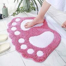 Creative Large Footprint Bath Mat, Absorbent Quick-Dry Foot Pad, Non-Slip Door Mat For Home Bathroom And Washroom, Dense Plush Dirt-Resistant Bathroom Rug - Multicolor - View 3