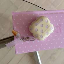 3-Color Macaron Polka Dot + Card Set Compatible With Apple 5/ 4/ 2/ 3/ Pro 3/ Pro 2 Cute Earphone Case Protective Cover With Pendant Korean Style For Women - Multicolor - View 9