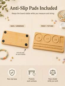 Beading Board For Jewelry Making, DIY Necklace And Bracelet Design Tray With Measurement Scale, Portable Jewelry Bead Organizer - Random Styles - View 5
