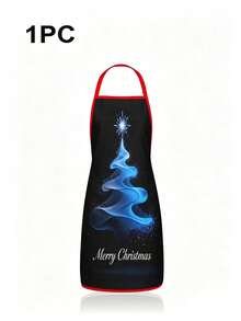 4pcs Christmas Cartoon Character Print Apron Set, Penguin Santa Snowman Elf Pattern Kitchen Cooking Baking Aprons For Holiday Party Home Decoration - Multicolor - View 14