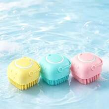 Silicone Pet Bath Brush, Candy Color Soft Massage Brush, Suitable For Dogs And Cats, Deep Cleaning Bathing Tool, Practical Pet Grooming Shower Accessory, Suitable For Small And Medium Pets, Dog Essentials, Kitten Supplies, Dog Grooming Supplies, Dog Accessories - Multicolor - View 6