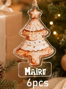 Custom Name Christmas Ornament, Personalized Santa Reindeer Tree Hanging Decor, Festive Holiday Style, Customized Christmas Tree Decoration, Customizable Name Pendant, Christmas Home Decor, Holiday Keepsake Gift, Bag Charm, Gifts For Family, Friends - Style a - View 21
