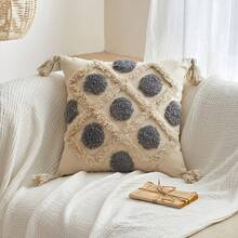 Tufted Pillow Cover, Soft Decorative Throw Pillow Case, Boho Style Cushion Cover For Sofa Bedroom Home Decor, No Pillow Insert - CR105 - View 13