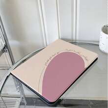 1pc Pink Heart Arabic Quote Pattern Printed Tablet Protective Case, Multi-Angle Support Protective Cover With Pen Slot, Compatible With IPad Pro (M5)/Air 4/5/Pro 11/11(A16 2025)/Galaxy Tab S10+/S9/A9, Compatible With OPPO Pad, MatePad, Pad, Honor Tablet, Pad - Multicolor - View 6