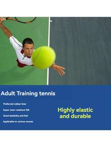 Tennis Balls, 6/12/20 Pack Training Tennis Balls With Mesh Bag, High Elasticity, Suitable For Beginner Tennis Practice, Can Also Be Used As Pet Dog Sports Balls - Green - View 3