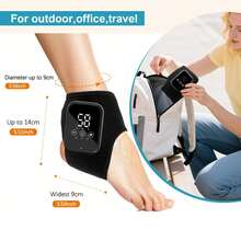 1/2pcs Portable Foot Massager With LCD Touch Screen - Visualized Temperature Ankle Heater, 2000mAh Large Capacity Battery, 3 Vibration Levels + 3 Heating Levels, Adjustable Intensity, Smart Timer, Type-C Charging Port Design, Suitable For Office, Long Standing, Sports Enthusiasts, A Unique Holiday, Birthday Gift Choice - Multicolor - View 4