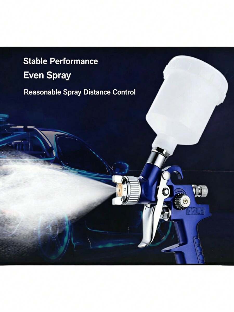 2/1pc Furniture Repair Spray Gun, Blue Durable Adjustable Air Pressure Stable Spraying Paint Gun, Suitable For Furniture/Car/Wall Painting Repair Men's Tool - Touch-up Spray Gun - View 1