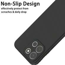 1pc:Black One Plus Nord 5 And Nothing Phone 2 Phone Cases, Suitable For One Plus Nord 5 And Nothing Phone 2. Simple Phone Cover, Fashionable Protective Case, Solid Color Phone Case, Black Phone Case, Anti-Drop Phone Case, - Black 1 - View 3