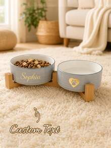 Personalized Ceramic Pet Bowl – Customized Cat & Dog Food Bowl, Custom Design Dog Bowl, Personalized Dog Food Bowl With Name, Dog Gift, Cat Gift, Gift For Dog Lovers - Multicolor - View 7