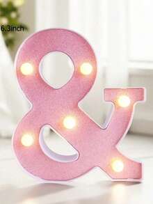 22/21/16cm Decorative LED Glowing Numbers And Letters, Plastic Neon Number Light Sign, Battery Powered Number Light, DIY Letters And Numbers, Suitable For Birthday, Christmas, Bar And Wedding Decoration - LED Letter and Number Lights - View 34