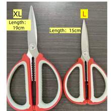 1pc High-Quality Tailor Scissors, Heavy Duty Multi-Purpose Stainless Steel Sewing Fabric Shears, Comfortable Grip, Professional Handmade Use - Red - View 6