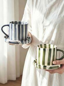 Minimalist & Fashionable Coffee Cup & Saucer, Mug, Glass Cup, Tea Cup, Holiday Gift, Home Decor, Kitchen Essentials - Multicolor - View 11